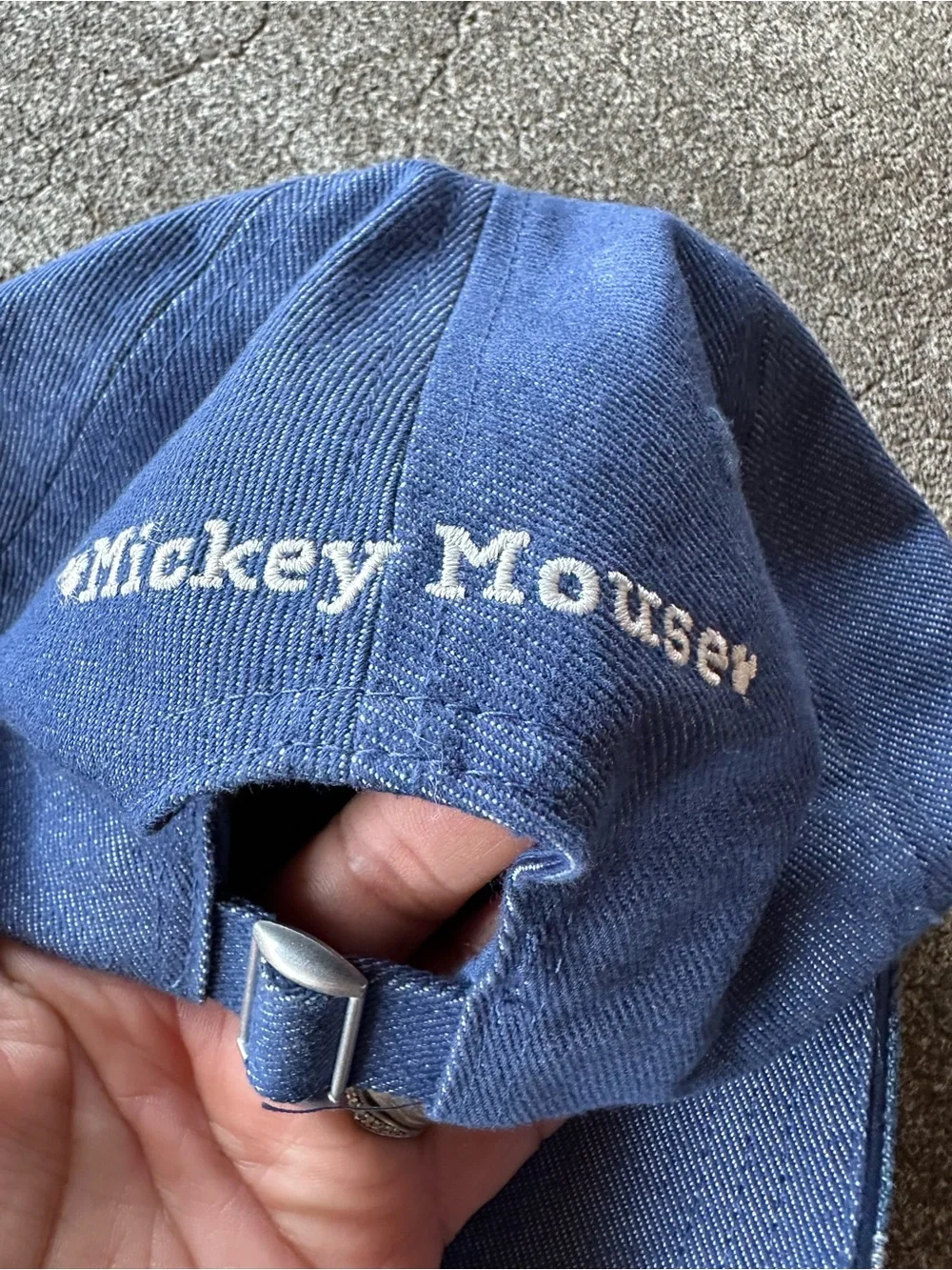 Disney Micky Mouse Denim Patchwork Adjustable Hat